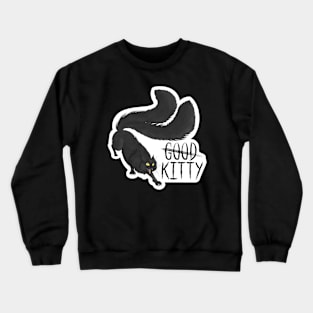 G̶o̶o̶d̶ Kitty Die-cut Long Hair Yellow Eyes Crewneck Sweatshirt